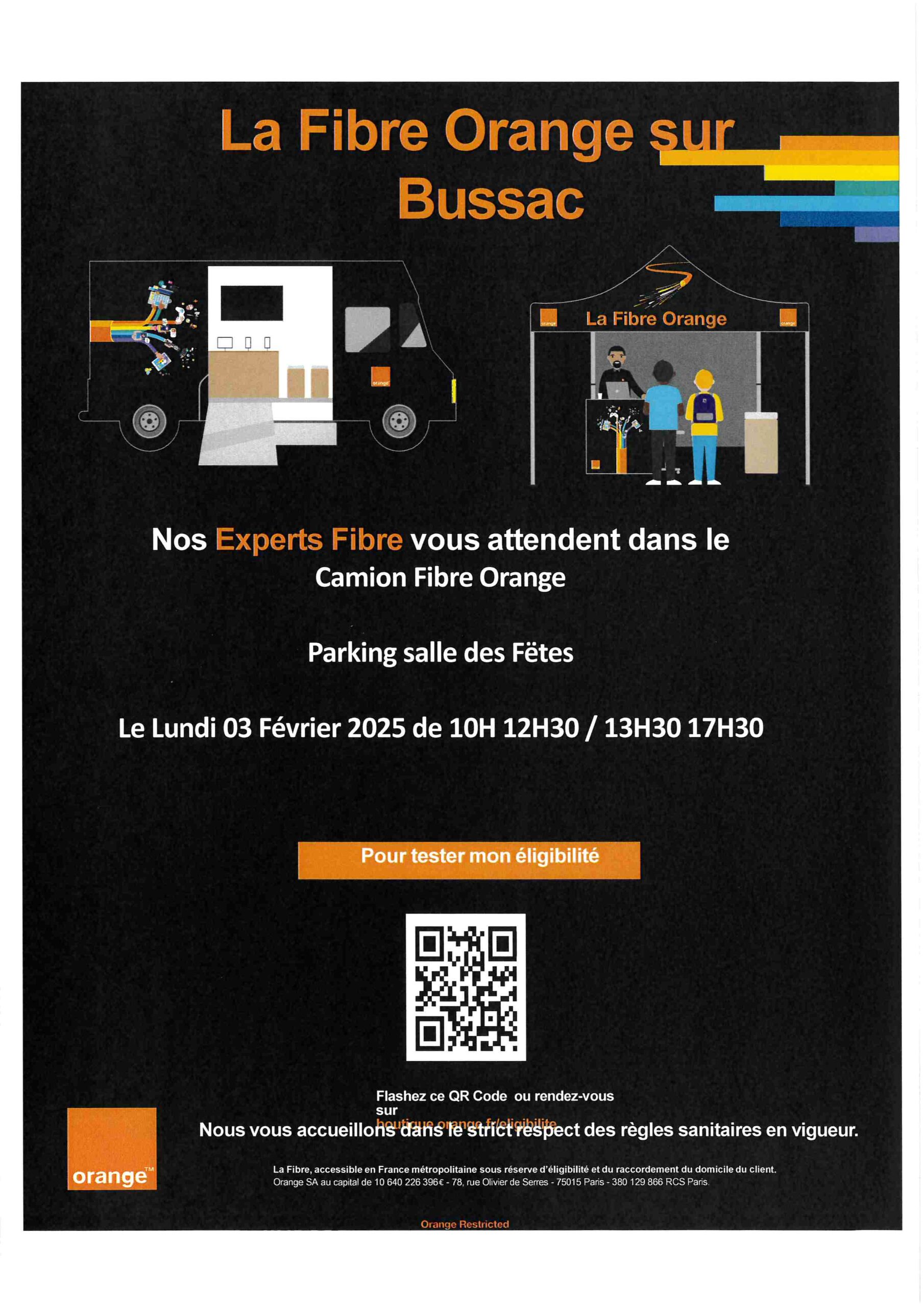 La fibre ORANGE arrive à Bussac